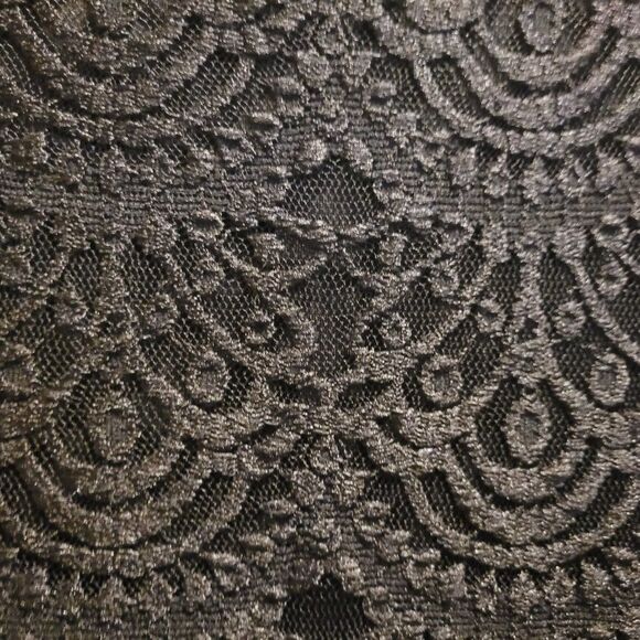 H&M Divided Womens Black Floral Lace Lined Dress Sz 4 NWT - Picture 8 of 9